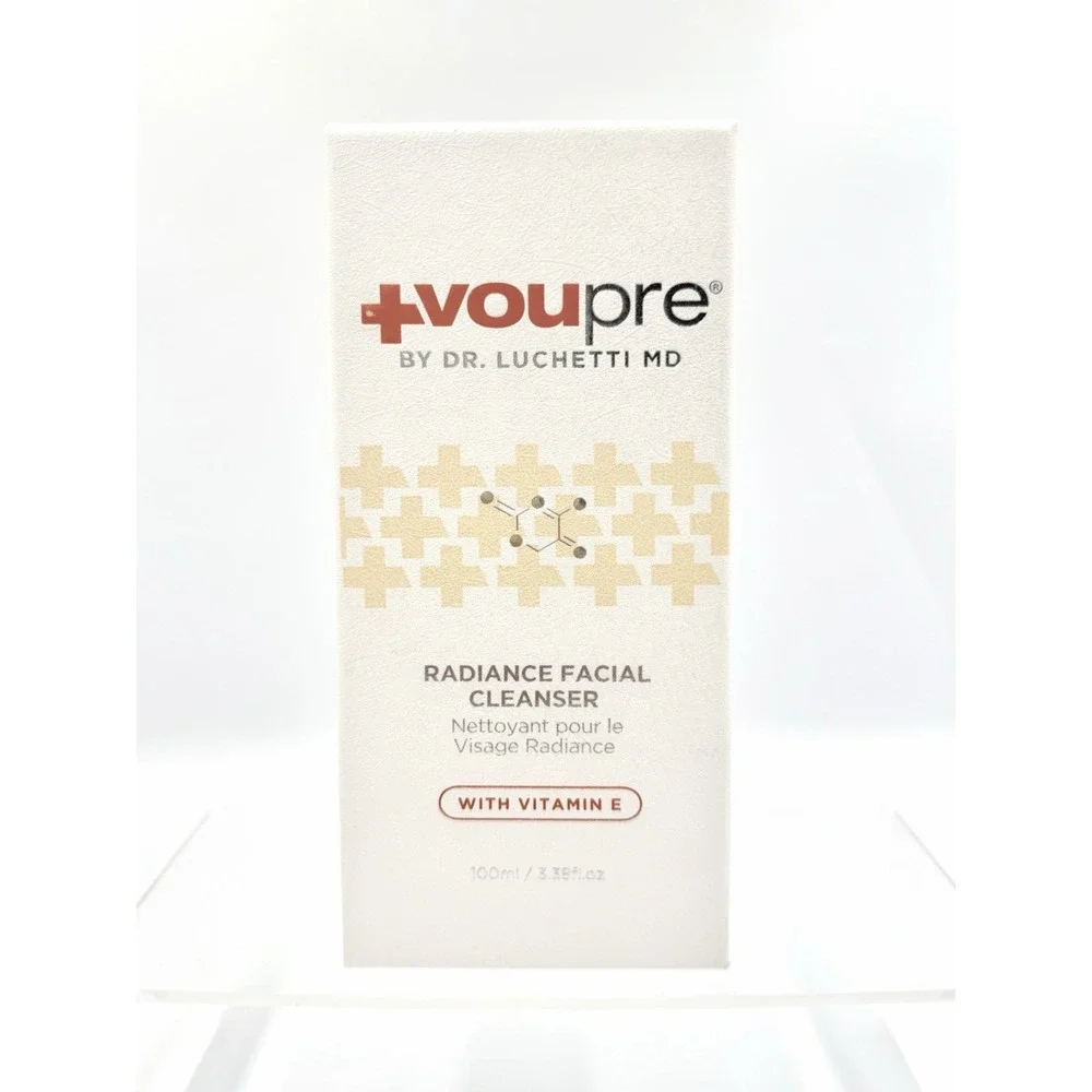 +voupre Radiance Facial Cleanser 100 ml  3.38 oz w/Vitamin E, Brand New